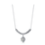 Collette Z Sterling Silver Cubic Zirconia Circle Pendant Necklace
