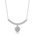 Collette Z Sterling Silver Cubic Zirconia Circle Pendant Necklace