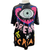 Evil Eye Sequins Short Sleeve Dress