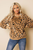 Darla Leopard Print Fleece Sweatshirt