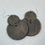 Large - Iron Earth Stain Cut out Circle Handmade Wooden Earrings Geometric