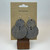 Large - Iron Earth Stain Cut out Circle Handmade Wooden Earrings Geometric