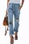 Bright Plaid Patches Cotton Pocketed Denim Jeans
