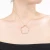 Collette Z Sterling Silver with Gold Plated Clear Round Cubic Zirconia Open Flower Drop Necklace