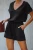 V-Neck Pocketed Knit Romper