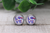 Bills Football - LOVE || 12mm Glass Stud Earrings