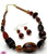 Brown Long Beaded Set