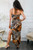 Spots On All Over Ruch Semi Sheer Maxi Dress with Side Slit