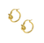 HARPER GOLD KNOT HOOP EARRINGS