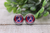 Braves Baseball || 12mm Glass Stud Earrings