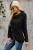 Buttoned Wrap Turtleneck Sweater