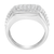 14K White Gold Men's Diamond Squared Band Ring (1 cttw, H-I Color, SI2-I1 Clarity)