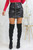 Andrea Leather Mini Skirt Black