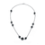 Collette Z Sterling Silver Black Cubic Zirconia Fashion Necklace
