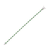 Collette Z Sterling Silver Green and White Tennis Style Bracelet