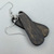 Small Thin Teardrop - Castle Stone Stain - Lightweight Earrings - Handmade