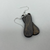 Small Thin Teardrop - Castle Stone Stain - Lightweight Earrings - Handmade