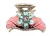Color Stone Epoxy Floral Hair Claw Pair