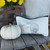 Distressed White Pumpkin Ghost Zipper Pouch