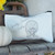 Distressed White Pumpkin Ghost Zipper Pouch