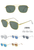 Classic Timeless Glasses with Inverse Lens