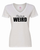 Flawlessly Weird Ladies T-Shirt  Large