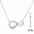 Collette Z Sterling Silver Cubic Zirconia Infinity Necklace