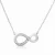Collette Z Sterling Silver Cubic Zirconia Infinity Necklace