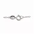 Collette Z Sterling Silver Cubic Zirconia Infinity Necklace