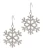 Snowflake Dangle Crystal Earrings