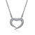 Collette Z Sterling Silver Cubic Zirconia Heart Necklace