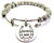 Rescue A Horse Metal Beaded Bangle Bracelet