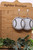 Baseball Dangle Earrings