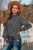 Classic Mock Neck Lantern Sleeve Blouse