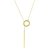 LANA GOLD LARIAT BAR CHAIN NECKLACE