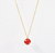 18K RED PENDANT NECKLACE SAMPLE