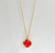 18K RED PENDANT NECKLACE SAMPLE