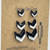 3 pack bundle - Black & White Chevron Split  - Lightweight Handmade Earrings