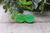 Neon Green Sparkle || 12mm Druzy Stud Earrings