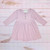 Ribbed Long Sleeve Dress (Rose)
