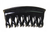 Small Hair Claw Wave Lock Teeth Black
