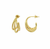 YVONNE GOLD TRIPLE HOOP EARRINGS