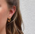 YVONNE GOLD TRIPLE HOOP EARRINGS