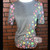 Rainbow Dots Bleached Blank Tee