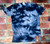 Blue Ice Dye Tie Dye Blank Tee 