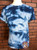 Blue Ice Dye Tie Dye Blank Tee 