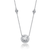 Collette Z Sterling Silver White Cubic Zirconia Necklace