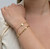 ZOE GOLD DAINTY DISC BRACELET