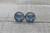 Watercolor Tiger  Glass Stud Earrings