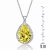 Collette Z Sterling Silver Yellow Cubic Zirconia Pendant